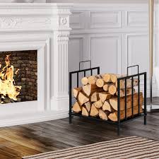 Decorative Steel Firewood Log Holder