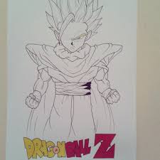 Draw outlines for the nose & eye brows. Teen Gohan Super Saiyan Dragon Ball Z Wip By Joltkid On Deviantart