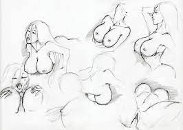 Porn sketches 2 by DaphneArgent 