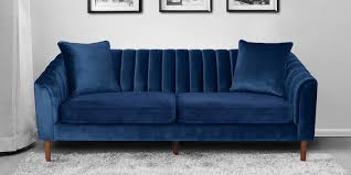 3 seater sofa in navy blue colour