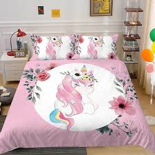 bedding 3d unicorn pattern