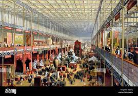 Der Innenraum des Crystal Palace in London während der Weltausstellung von  1851 Stockfotografie - Alamy