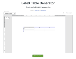 latex table generator free