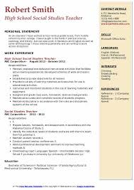Create your free account today! Social Studies Teacher Resume Samples Qwikresume