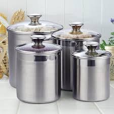 Keep your favorite ingredients within easy reach with these convenient canister sets. Cooks Standard 02553 4 Piece Stainless Steel Canister Set 02553 The Home Depot