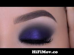 purple smokey eye makeup tutorial