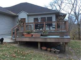 Terraced Deck In A Outdoor Remodel
