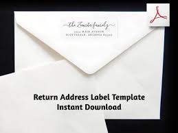 Return Address Label Template Printable Envelope Label Avery 1 X 2 5 8 Instant Download Digital File Editable Pdf Wedding Christmas Etc