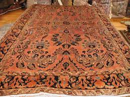 navy sarouk antique persian rug