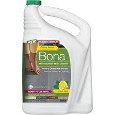 bona floor cleaner hard surface lemon mint citrus scent ready to use refill 128 fl oz