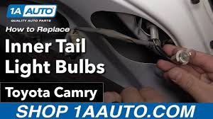 How to Replace Inner Tail Light Bulbs 06-11 Toyota Camry - YouTube