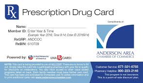 Create your own unique greeting on a prescription card from zazzle. Prescription Discount Card Anderson Area Chamber Of Commerce Anderson Sc Sc