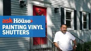 how to paint vinyl shutters ask this