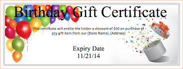 6 Birthday Coupon Template Outline Templates