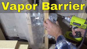 vapor barrier installation around