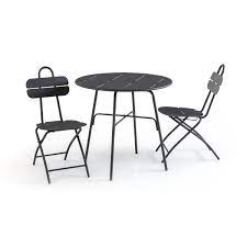set of 2 cléa metal garden chairs la