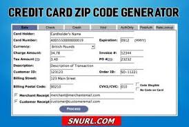 10 working credit cards informations with billings zip codes credit card app online marketing blog personal finance blogs. Zip Code Generator