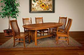 Early 20th century arts and crafts dining room tables. Solid Wood Mission Trestle Table From Dutchcrafters Amish Furniture