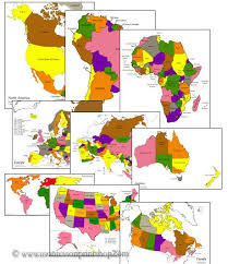 Printable Montessori Geography Maps Control Charts And