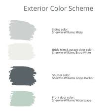 Exterior House Color Scheme Sherwin