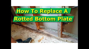 replace rotted stud wall bottom plate