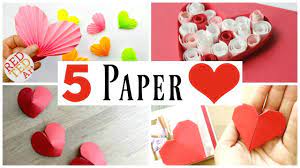5 easy paper heart diys for valentine s