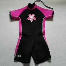 Camaro For L L Bean Girls Wetsuit Black Pink L