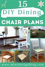 15 Diy Dining Chair Plans You Can Build