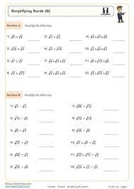 Powers And Roots Worksheets Printable