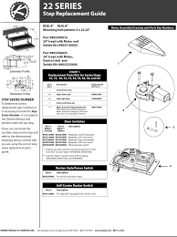 Variety of kwikee electric step wiring diagram. Https Www Rvtechlibrary Com Exterior Kwikee Svc Manual Pdf