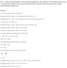 Maths Linear Equation