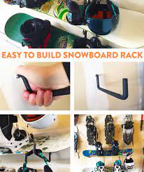 diy easy to build snowboard rack