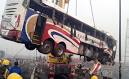 Image result for 60 die as bus plunges into Nigerian river.