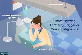 lighting may cause migraines at work