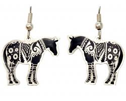 whole painted pony earrings