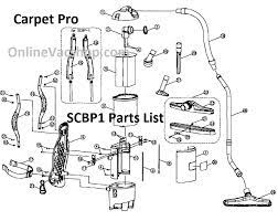 carpet pro scbp1 backpack parts