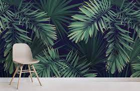 Green Tropical Plant Wallpaper Mural