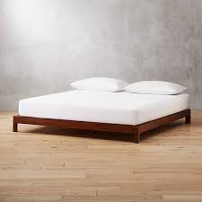 simple acacia wood bed base california