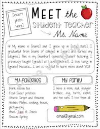 Editable Meet The Student Teacher Letter Letter To