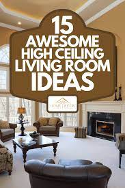 high ceiling living room ideas