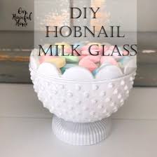 Our Hopeful Home Diy Hobnail Milk Glass