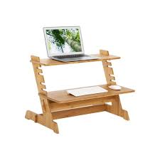 Purchasing a standing desk is just the first step toward your new, more active work life, but no need to be intimidated. Bamboo Laptop Riser For Sale Home Storage Songmics