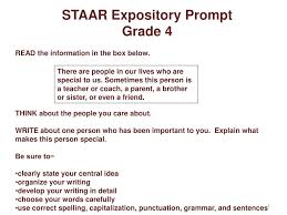 ppt staar expository prompt grade 4