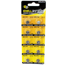 10pk Exell Eb L736 Alkaline 1 5v Watch Battery Replaces Ag3 Lr41 392 Walmart Com