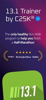 half marathon 13 1 trainer on the app
