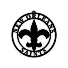 New Orleans Saints Logo Metal Sign