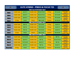 12 week elite hybrid schedule template