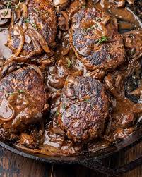 salisbury steak with mushroom gravy
