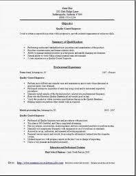 Quality Resume Templates Quality Assurance Manager Resume Template