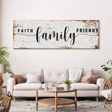 Faith Family Friends Family Sign Faith